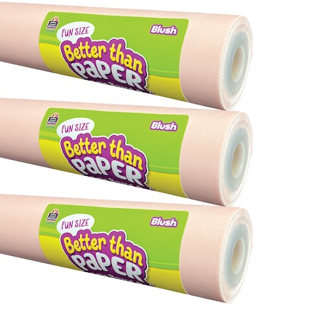 Teacher Created Resources Fun Size Better Than Paper Bulletin Board Roll, 18in. x 12ft., Blush, 3PK 77416